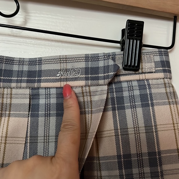 Japanese High School Uniform Plaid Skirt XL Waist 28-29 - Picture 4 of 6